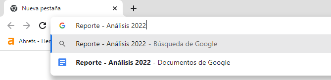 busqueda en drive desde chrome