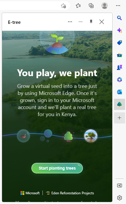 opcion de E tree de edge